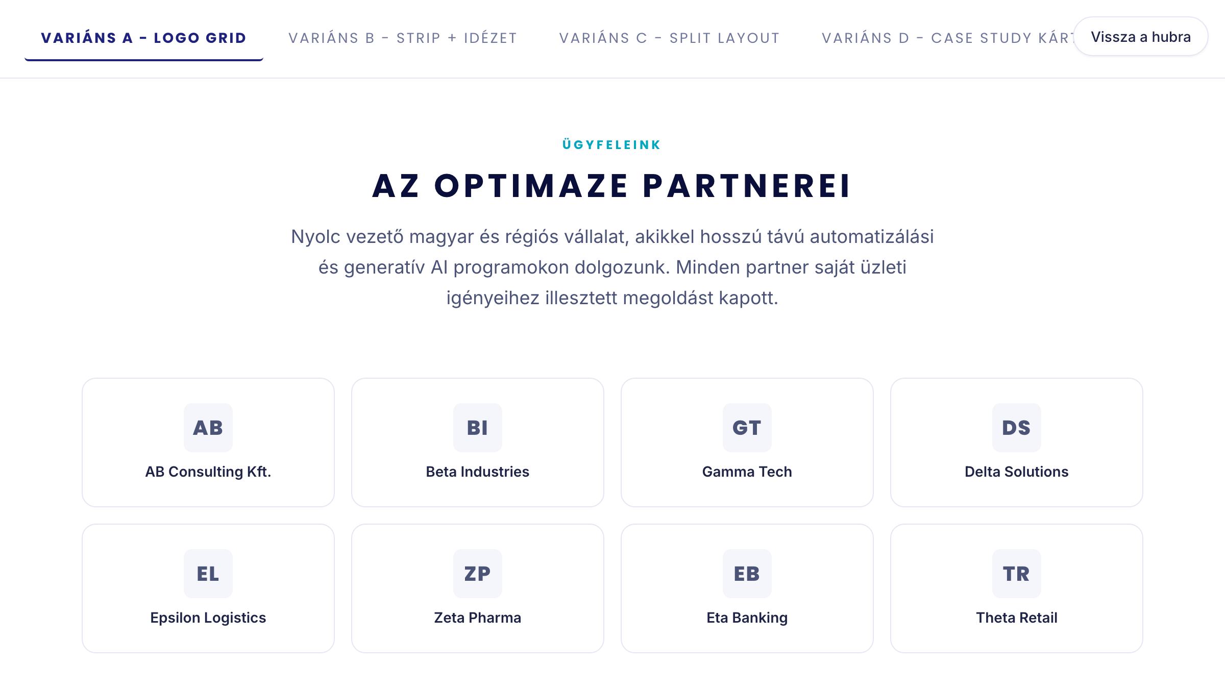 References szekció előnézet